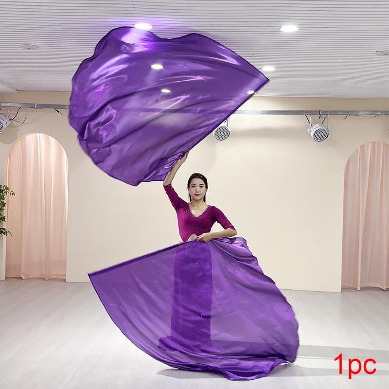 Con Bastoncini Telescopici Ventaglio Danza del Ventre Ventagli Imitazione Seta Accessori Bastoncini Estensibili Foulard Multicolore Bandiera Accessori da Ballo Leggeri