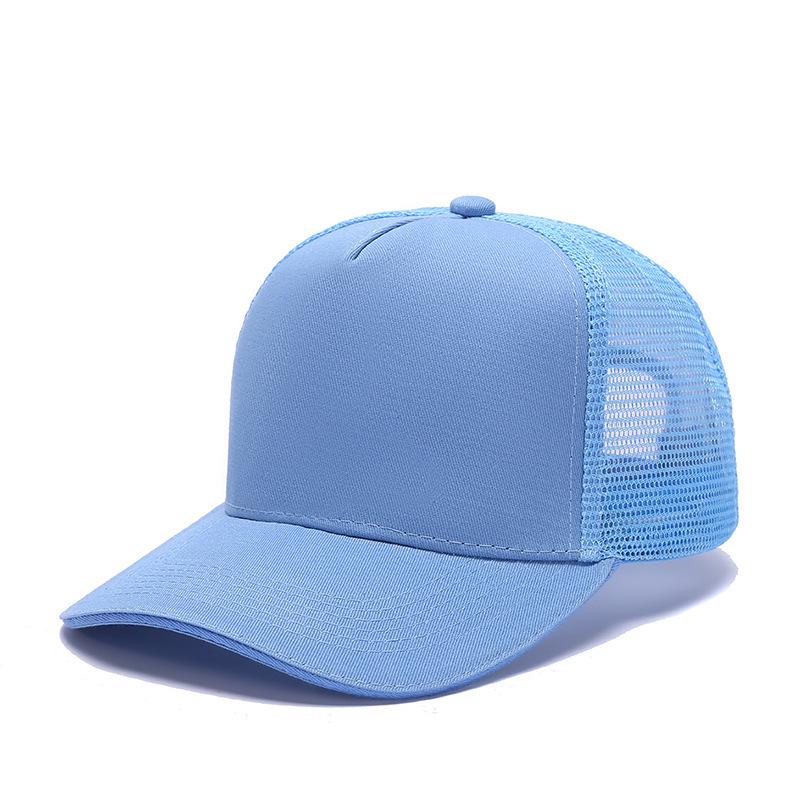 Mesh Summer Trucker Cap with Logo Embroidery - Perfect for Team Building and Baseball Events