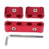 Schlauchabscheider AN8 AN9 AN10 Aluminium Schlauchabscheider Klemme Motor Zündkerzenkabelabscheider Kabelbefestigung Befestigungsmaterial Aufbewahrung (rot)