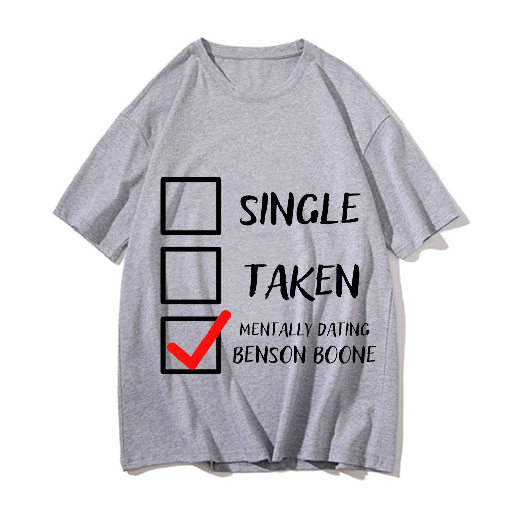 Single Taken Benson Boone Tshirt Hip Hop UnisexgaComic Tshirt 100 Cotton Short Sleeve Casual Teeshirt Print UnisexUnisex T Shirt