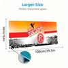 Tappetino per Mouse Colore Fortuna Düsseldorf Grande Cuscino per Tavolo da Gioco Antiscivolo Laptop Tablet Mousepad Grande Tappetino XXL Mini PC Tappetino da Gioco Con bordo bloccato