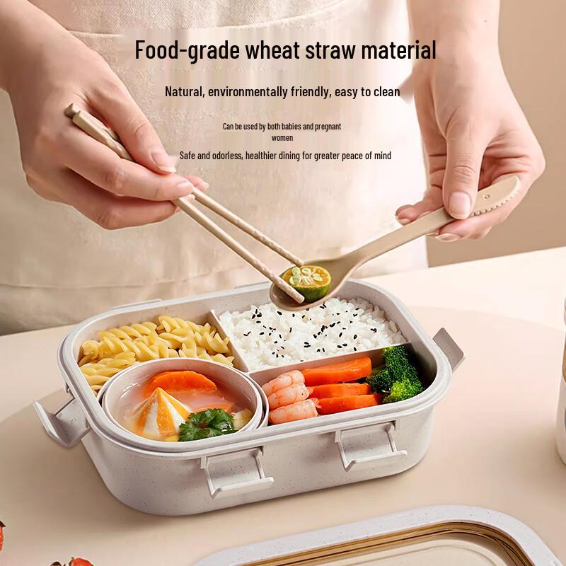 Ymer Wheat Straw Microwaveable Bento Box