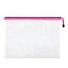 Mesh Zipper Pouch, Clear Document Bag for, School and Travel Organization