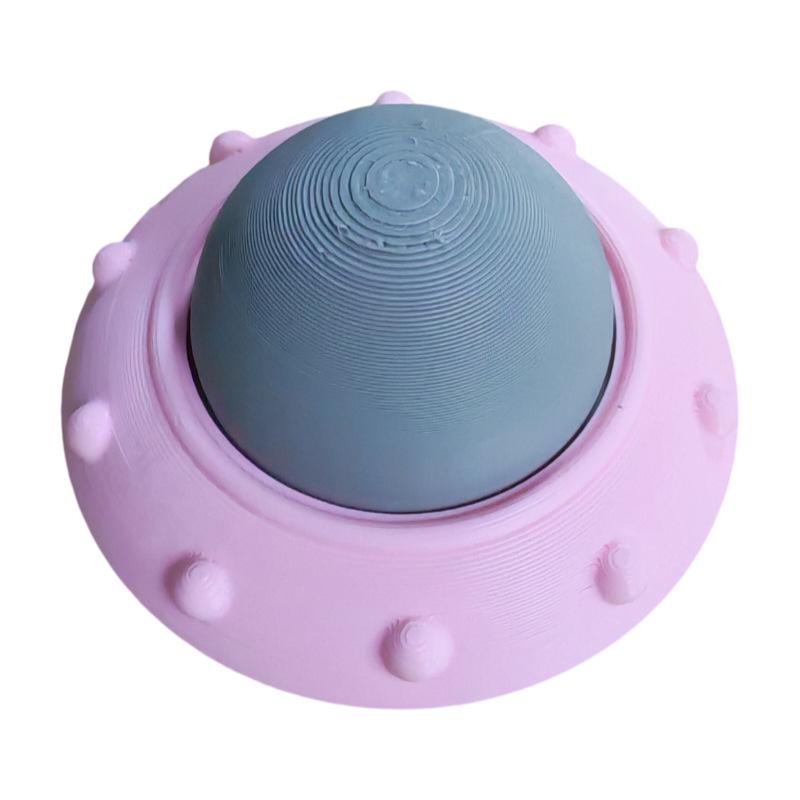 UFO Decompression Mini Squeezable Pendant with Bearing, Alien Spaceship Design