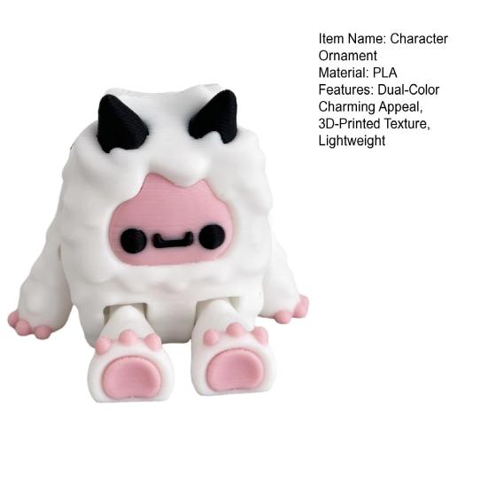 Прикраса персонажа Двоколірна Рожево-Синя 3D-Надрукована Текстура Вірна Репліка Ігрового Персонажа Юті Єда Мініатюрна Колекційна Фігурка для Дисплею