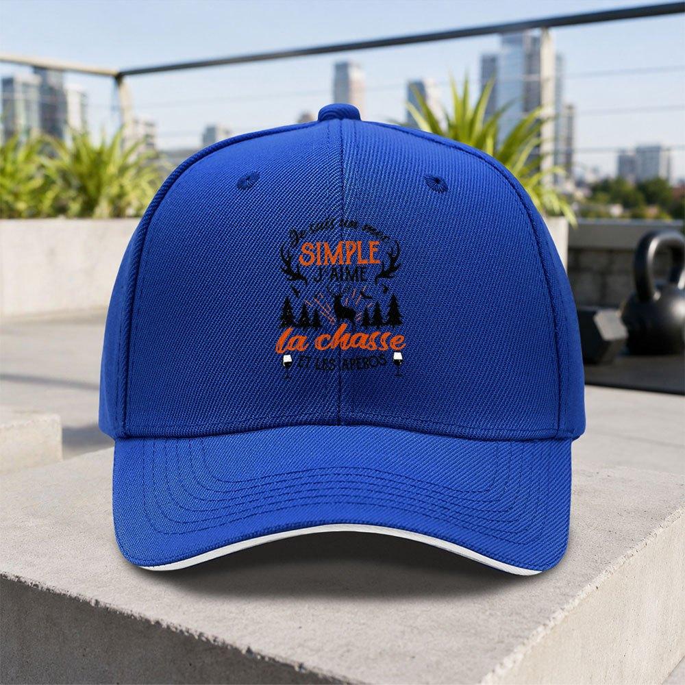 Neuer Hirschjagd-Weinglas-Sandwich-Baseballkappe Unisex Einfach Leicht Verstellbar Outdoor Schnabelkappe Geeignet für Treffen