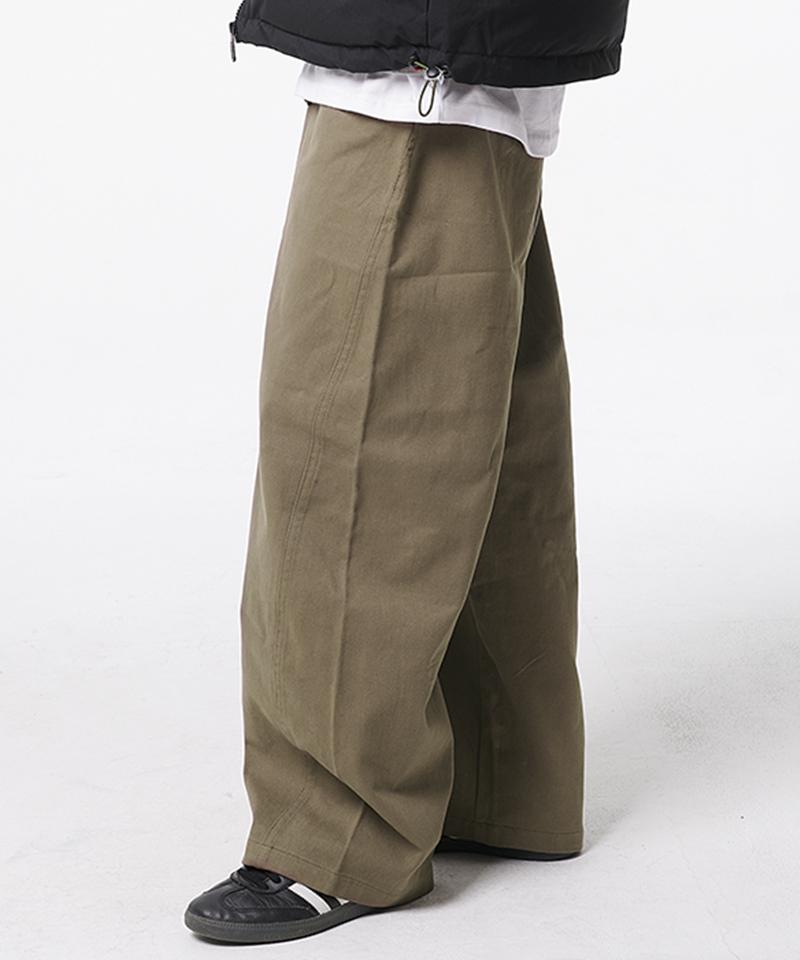 ARTISTWEAR [2Colors] Relaxed Curved Wide Cotton Pants
