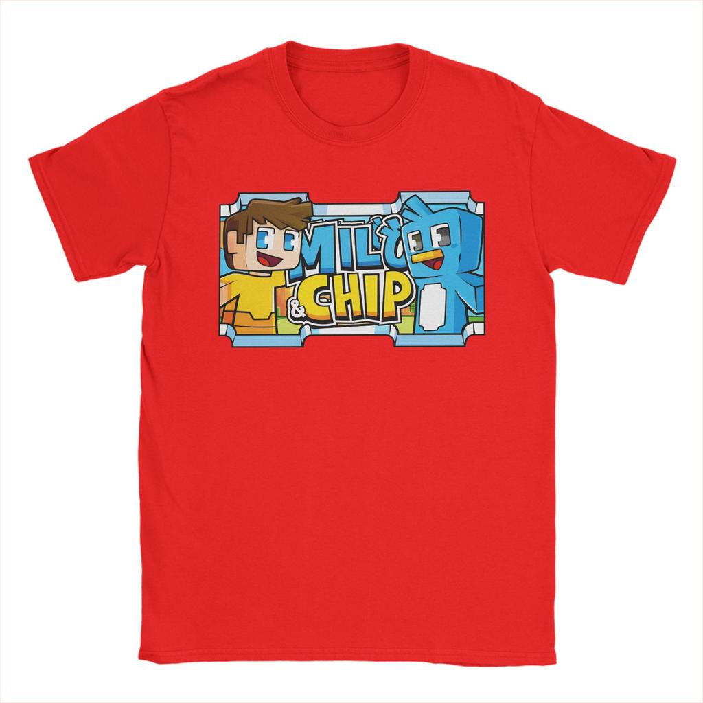 Milo and Chip Printed T Shirt for Men Women  100 Cotton  Tee Shirt Clothing