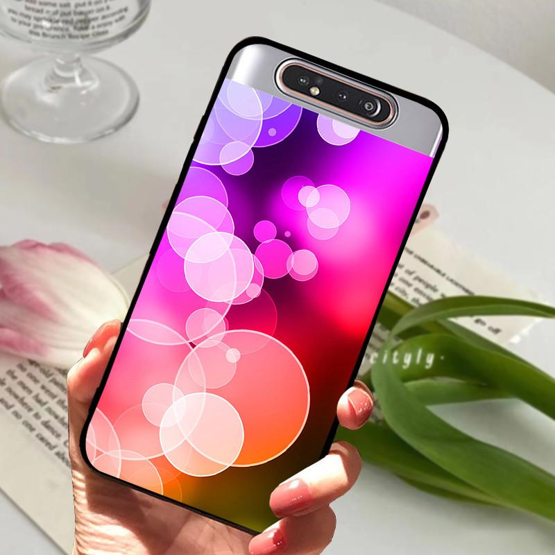 Per Samsung Galaxy A80 Custodia A 80 Antiurto Morbida TPU Silicone Copri Telefono Per Samsung Galaxy A80 Funda A80 2019 Capa Cartone Animato