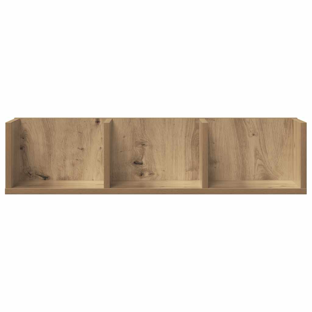 CD Wall Shelf Artisan Oak 75 x 18 x 18 cm Particleboard