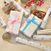6pcs Elegant Christmas Gift Wrapping Paper with Golden Reindeer&Tree Design- Sparkling Foil Accents,Perfect for Holiday Presents