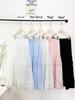Cream-Style Elastic Waist White Lace Midi Skirt - Women's Holiday Age-Reducing Skirt