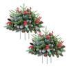 Half Round Christmas Tree Outdoor Use Yard Decoration Easy To Install