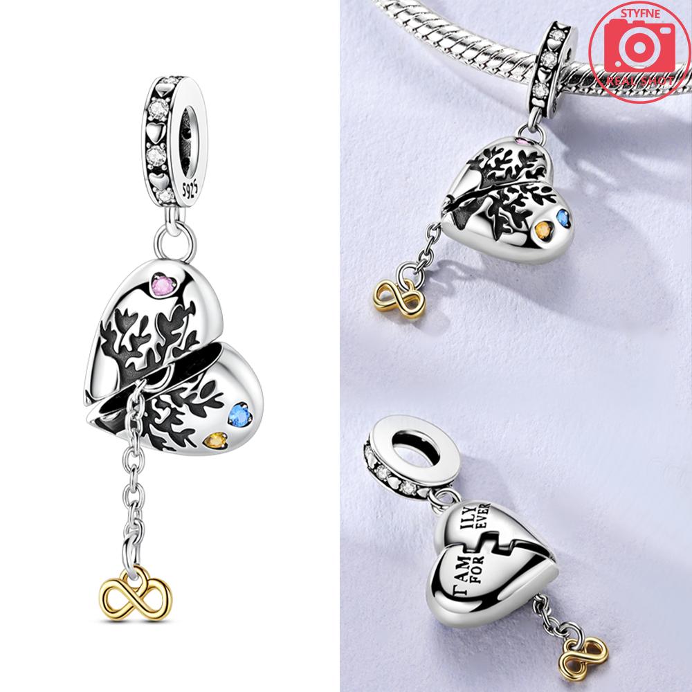 Original Bead Copper Inlaid Zirconium Bowknot Love Heart Balloon Charms Pendants Fit Bracelet Diy Jewelry Marking