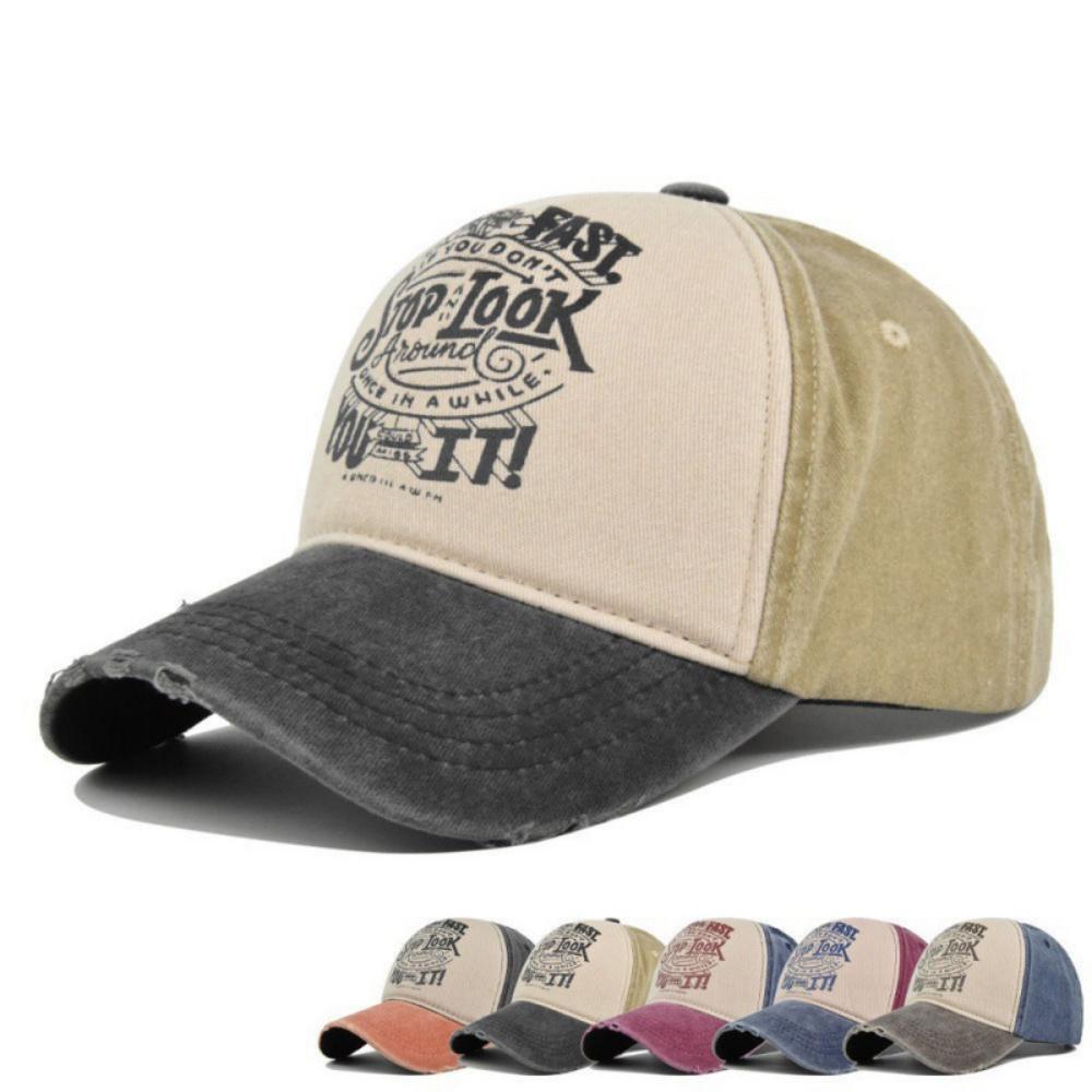 Unisex Baseball Cap Classic Embroidered Pattern Patchwork Cap Men and Women Breathable Streetwear Summer Trucker Hat Outdoor