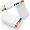 Stick colorato per il viso arcobaleno Facile da applicare Rimuovi il corpo in formato portatile Stick colorato versatile per la pittura del viso fai-da-te