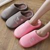 Women's Winter Couple Cotton Slippers for Home Warmth, Men's Woolen Slippers