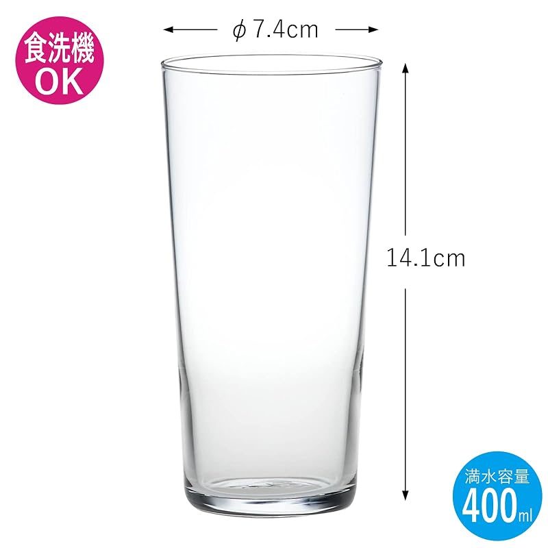 Toyo Sasaki Glass Thin-Walled Tumbler Set, Long Tumbler Set G101-T293