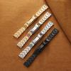 20mm 21mm 22mm Curved End Watch Band for Rolex SUBMARINER Daytona Stainless Steel Strap Bracelet Replace Watchband for Men Women