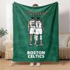 Jaylen Brown 7 And Jayson Tatum 0 Boston Celtics Basketball Player Blanket Personalized Name Themed Flannel Blanket For Sofa Bed Travel Camping And