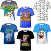 My Singing Monsters Summer T-shirt With Digital Print For Teenagers