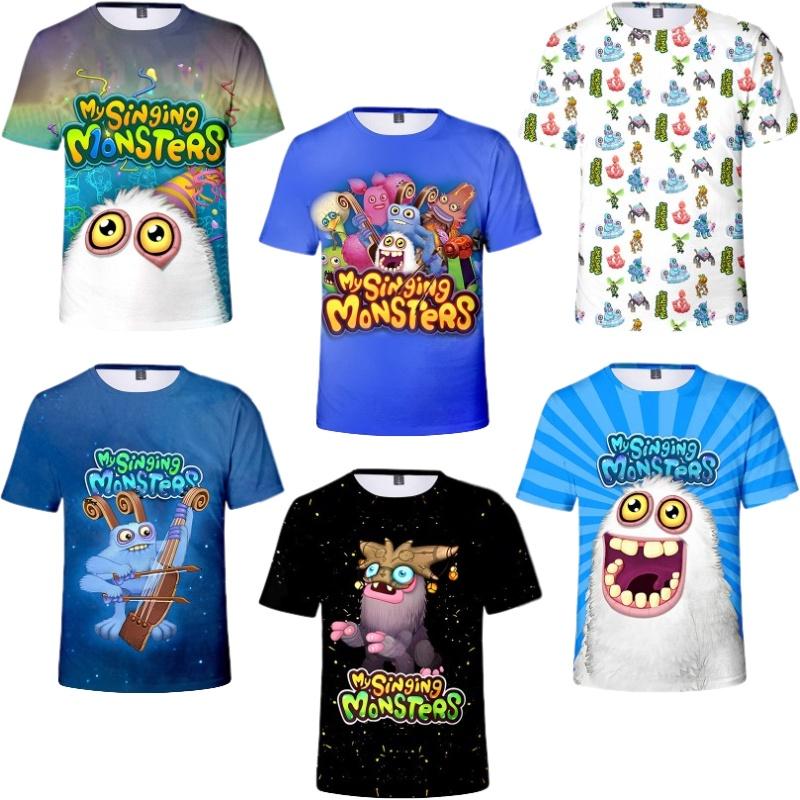 My Singing Monsters Summer T-shirt With Digital Print For Teenagers