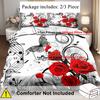 Butterfly Musical Notes Design 3D Printed Quilt Cover Elegant Beauty Bedding Set Luxury Home Textiles Duvet Cover Pillowcases