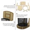 Household Mesh Pen Holder Wooden Frame Cosmetic Brushes Shelf  Table Storage Supplies