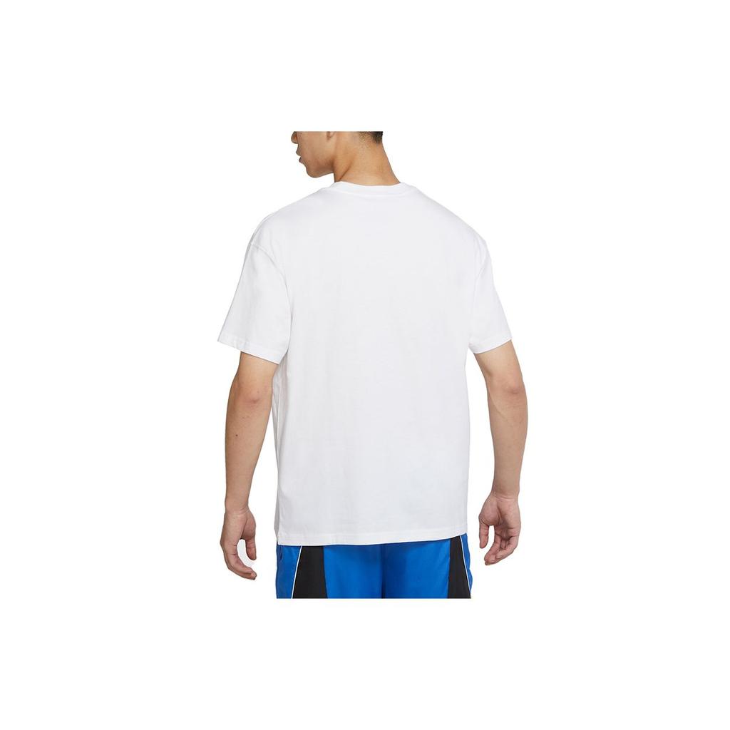 Nike Cartoon Embroidery Basketball Sports Casual Short Sleeve T-Shirt Men Tops White DJ1589-100