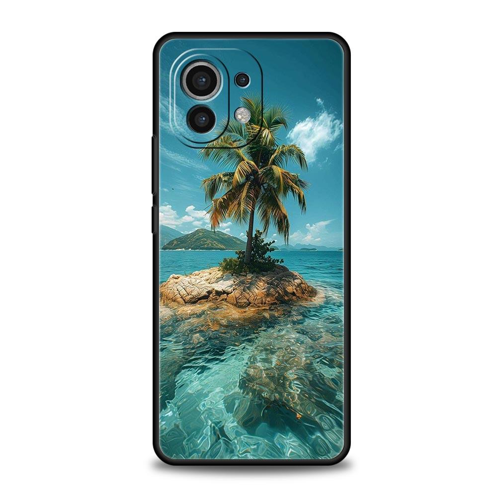 Phone Case For Xiaomi Mi 15 14 14T 13T 12T Pro 12 13 11 Lite 5G 11T X6 X5 Pro Soft TPU Cover Coconut Palm Tree