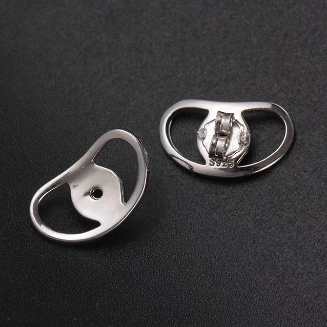 

DIY Anti Sagging Earring Lifters Ear Studs Support Fixed Ear Blockage Convenient Sturdy Earrings Puller Metal Jewelry Components 2pcs