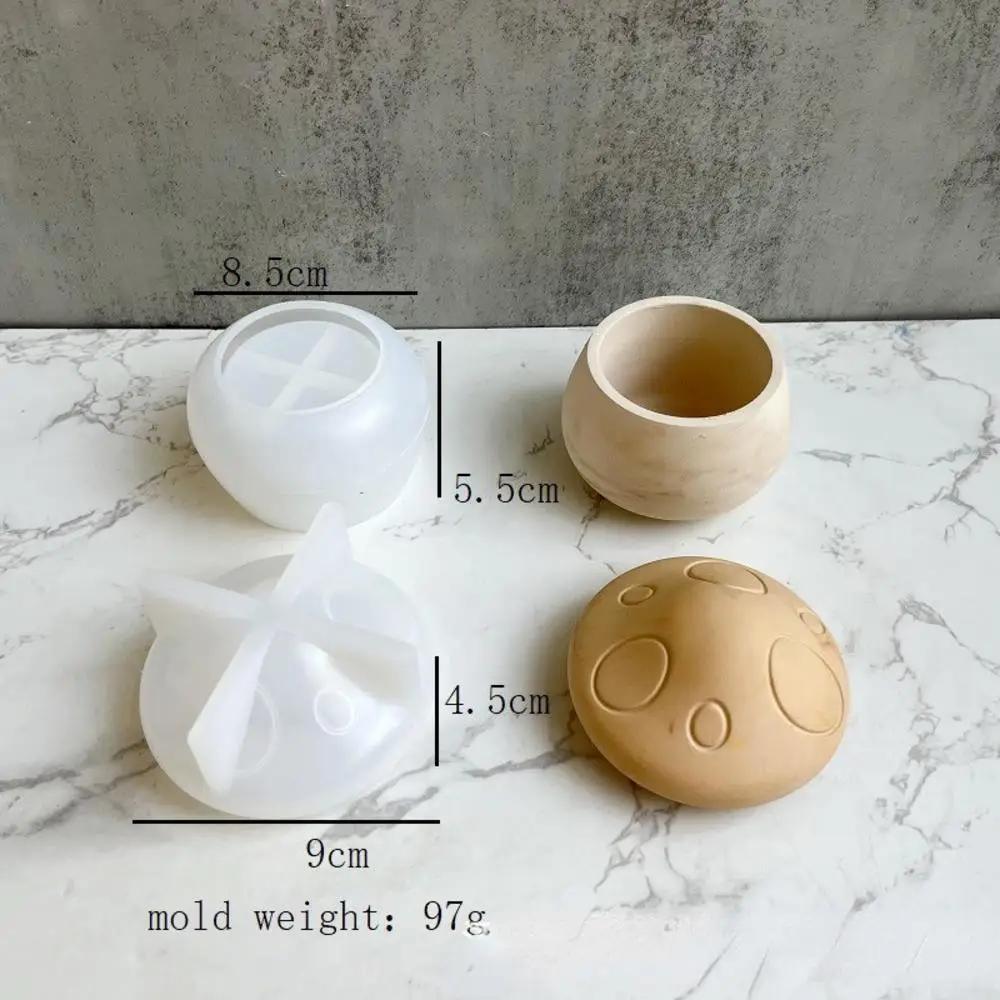 Creative Pumpkin Storage Box Aromatherapy Candle Silicone Mold Halloween Plaster Cement Epoxy Resin Cake Molds Home Ornaments