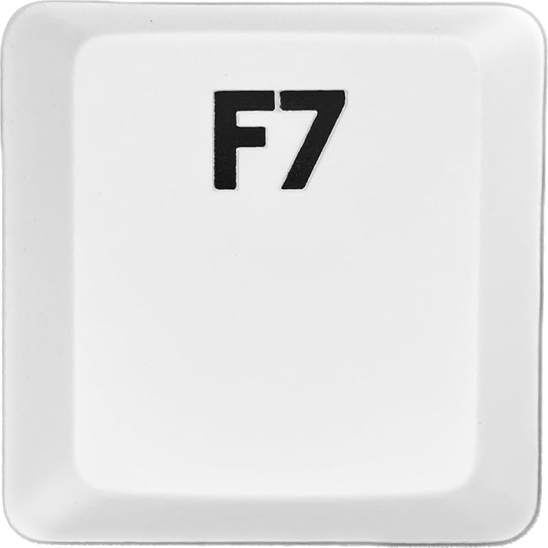 

logitech G913/G913TKL/G915 replacement keycaps [Sold as 1 piece] (Compatible with luminescence) [BERGBUCH] (F7, White)