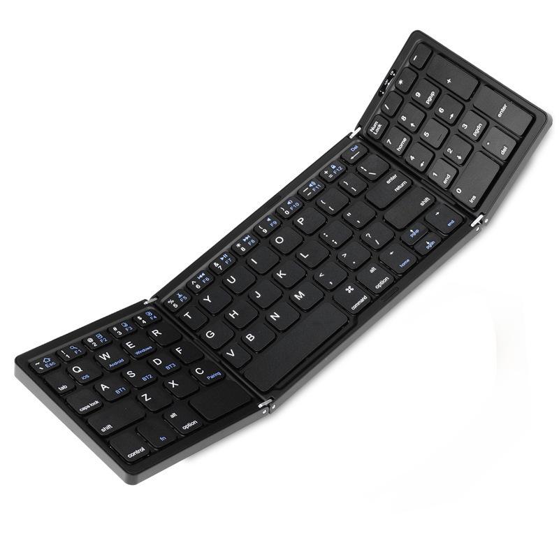 New B089 Portable Folding Wireless Bluetooth Keyboard, Universal Compatibility for Tablets, Phones, and Laptops