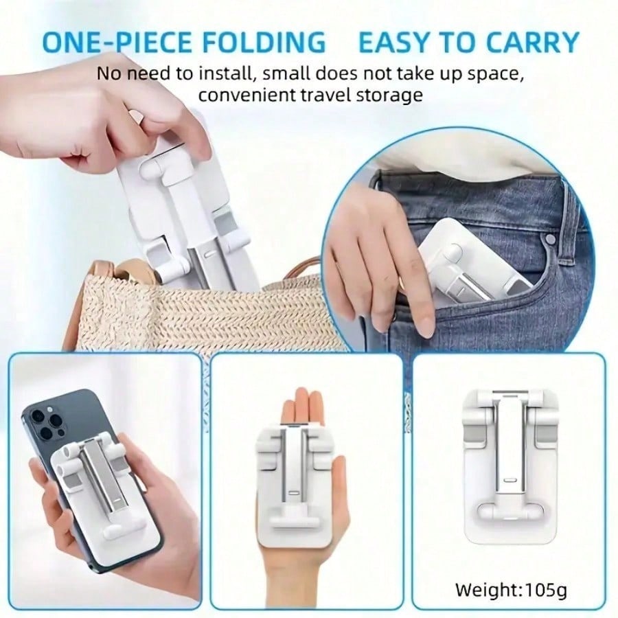 2026 Latest, Double Folding Phone Holder, Fully Adjustable Desktop Phone Holder For 16 15 14 13 12 11 Pro Xs Xs Max Xr X