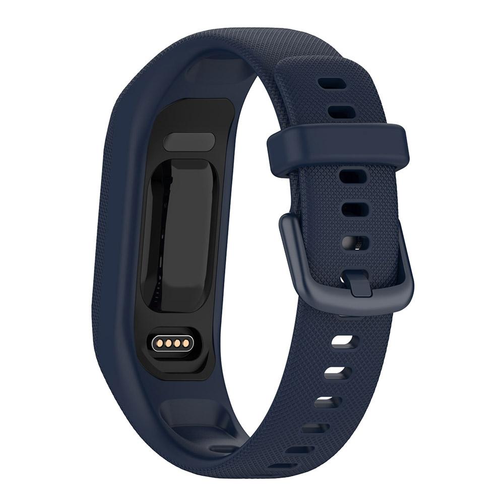 Силиконовый ремешок для часов для Garmin Vivosmart 5 ремешок спортивный ремешок для часов мягкий браслет на запястье сменный браслет ремешок для Garmin Vivosmart5 Garmin Vivosmart 5 полуночно-синий