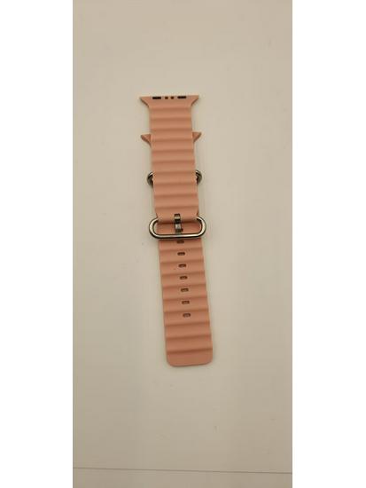 

Apple iWatch 9 Ocean Silicone Double Buckle Wristband розовый