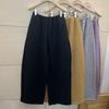 Pants for Women Plus Size Thickened Stretchy Elastic High Waist Long Trousers Solid Colour Fleece Casual Wide Leg Pants