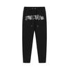 Foreign trade new rainbow color matching letter embroidery velvet loose hooded sweater casual trousers set men and women the same style