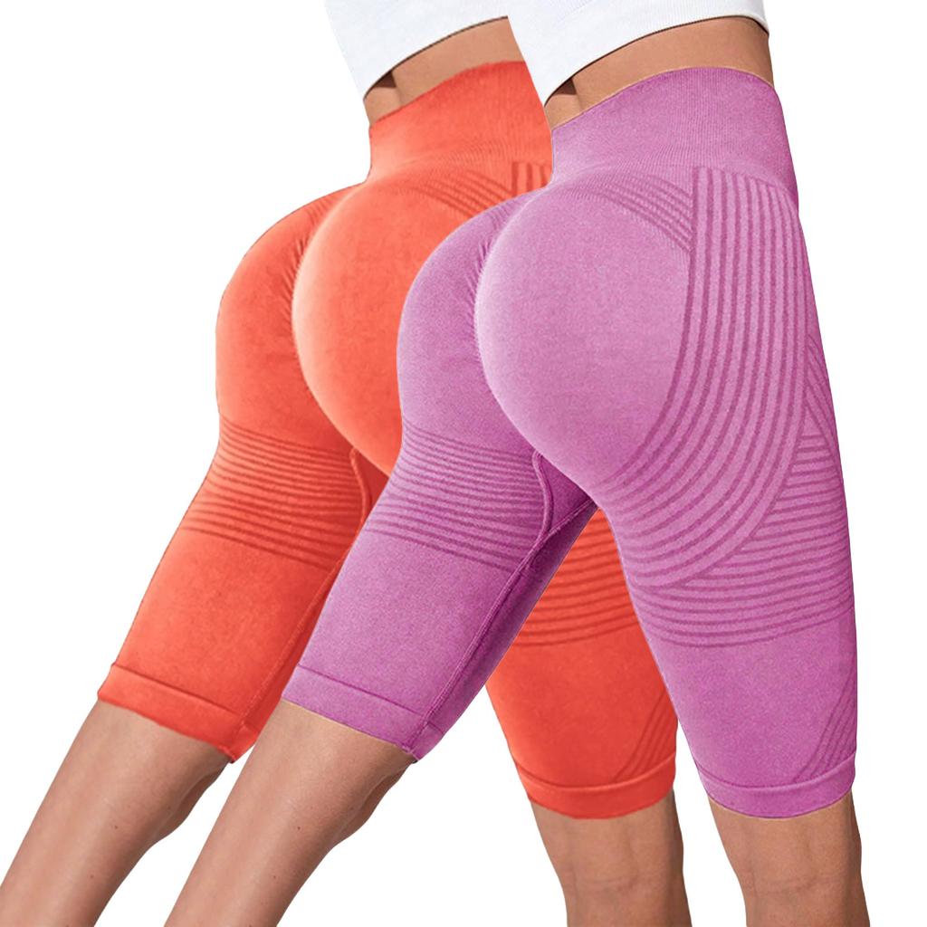 Pantalon de fitness sans couture décontracté pour femme, 2 pièces, avec effet push-up, coupe moulante et taille haute, pantalon de yoga Seach