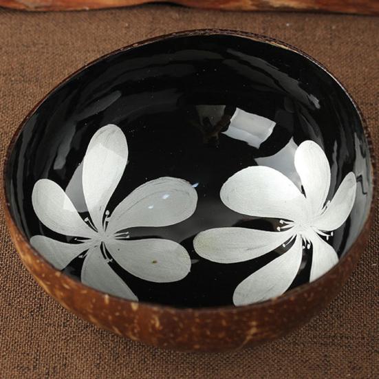 Blattmuster Natürliche Kokosnussschale Süßigkeiten Aufbewahrungsschale Behälter Home Dekoration