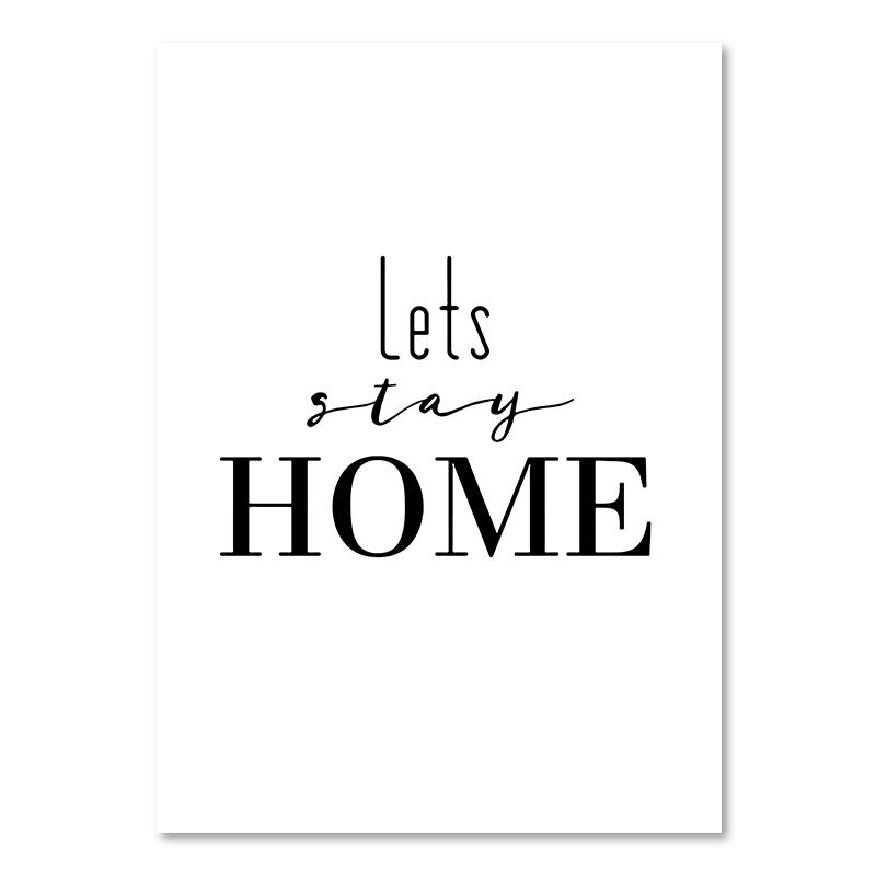 Schwarz-weißes Lebenszitat auf Leinwand, Gemälde im skandinavischen Stil, Liebesposter und Druck, nordische Wandbilder für Wohnzimmer, Heimdekoration