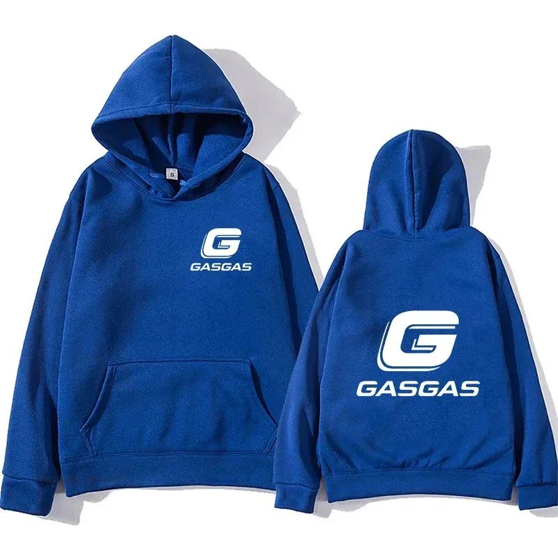 New autumn and winter motorcycle gas hoodie, comfortable solid color street wear, fashionable casual warm sports pullover gift