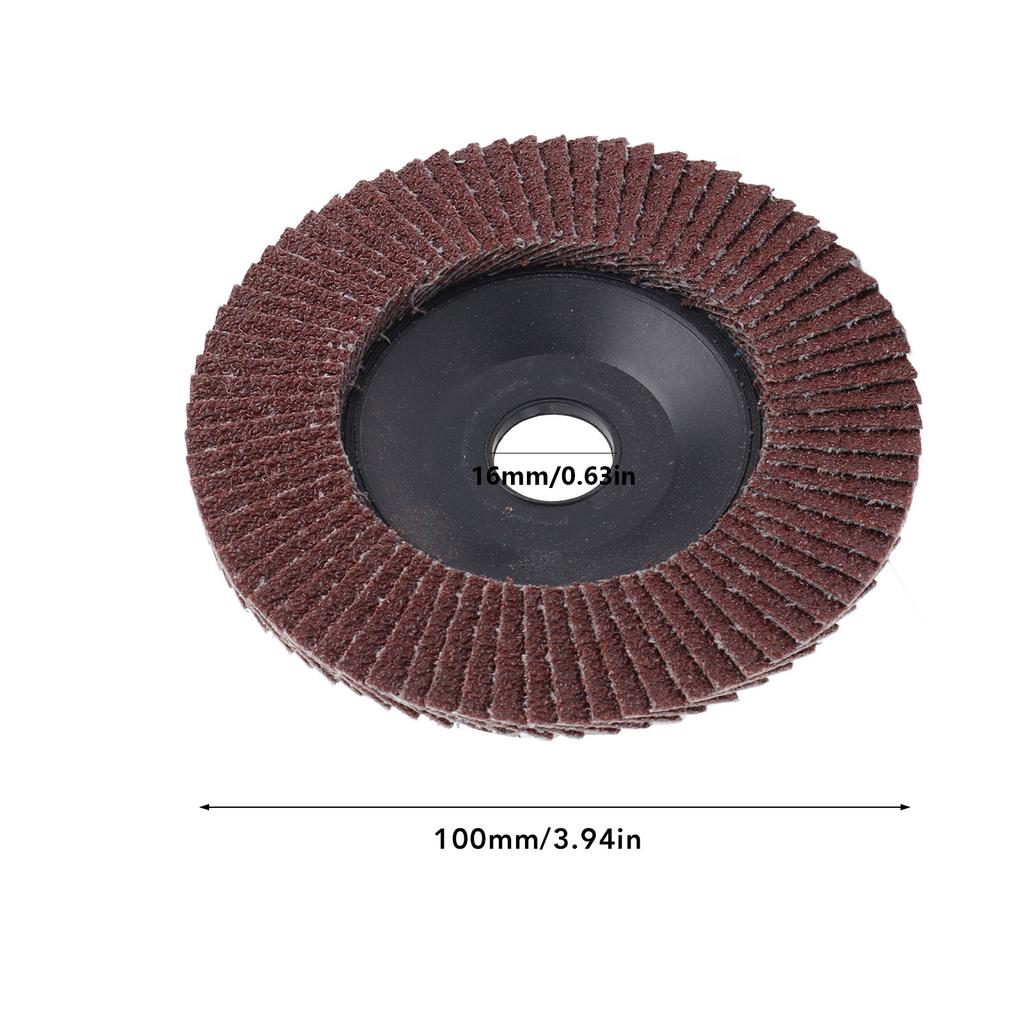 20PCS Sandpaper Flap Discs 80 Grit 100x16mm Flat Flap Discs Abrasive Grinding Wheel Flap Discs Set Flat Flap Discs Grinding Disc