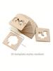 20pcs Montessori Drawing Wooden DIY Painting Template Stencils