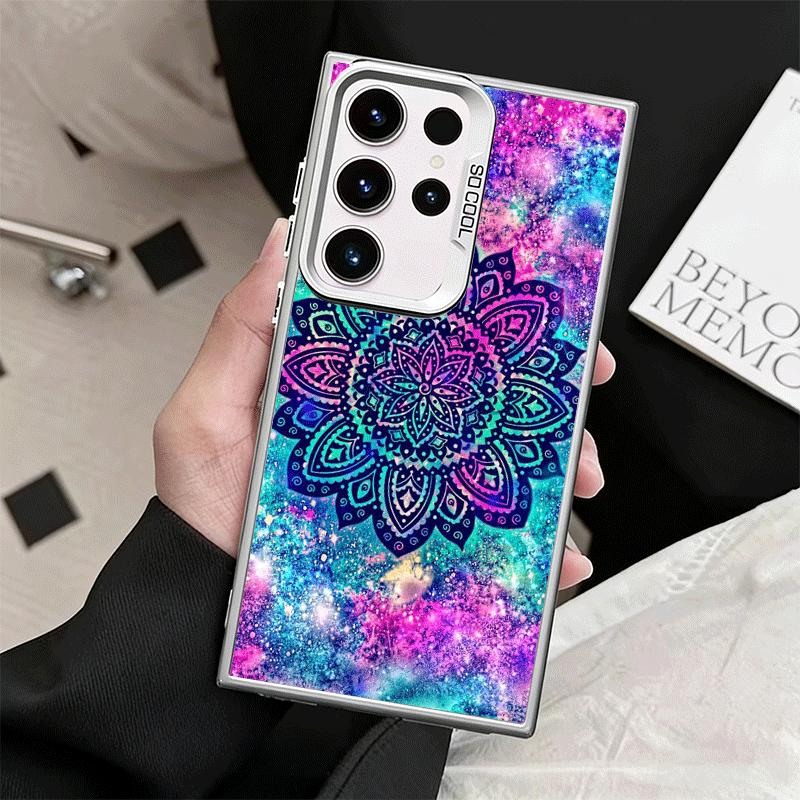 Mandala Sunflower Dreamy Style Shockproof Phone Case for Samsung Galaxy S26 Edge S25 Ultra S24 FE S23 Plus S21 Cover Anti Fall F