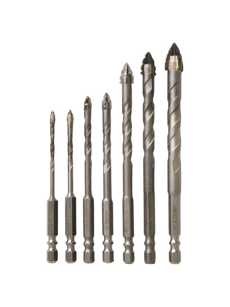 Multi Purpose Eccentric Drill Bit Set for Various Materials 7 pcs