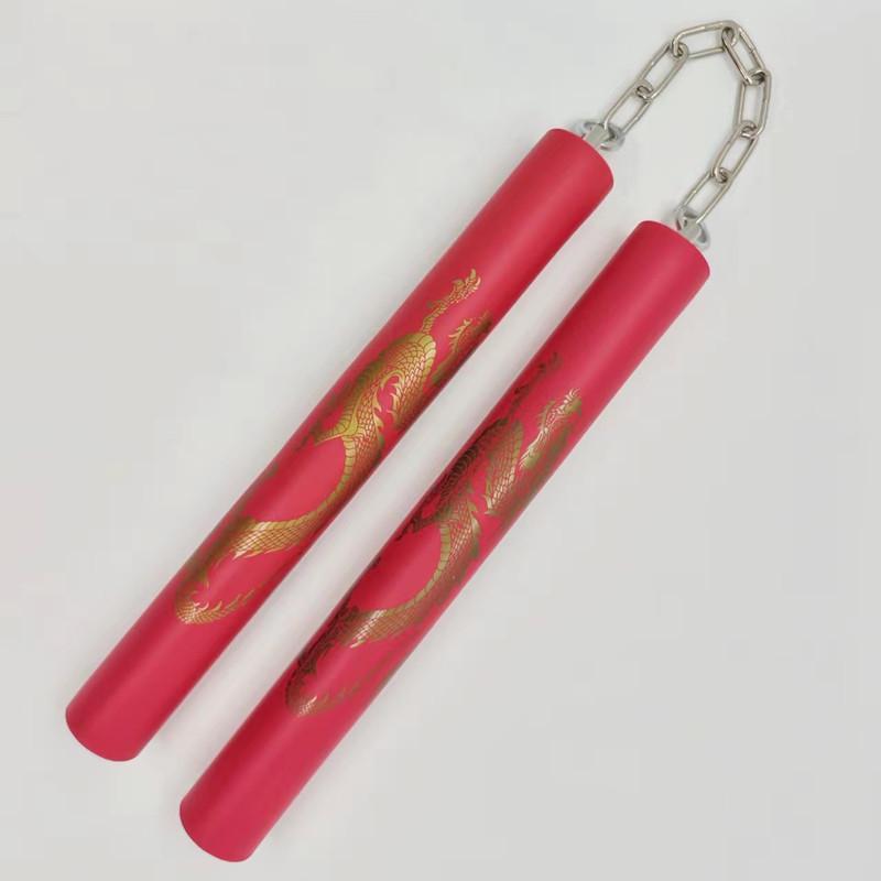 Nunchakus de Esponja de PVC para Principiantes - Palos de Práctica de Artes Marciales Taekwondo Multicolor