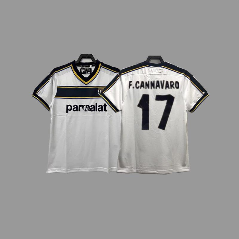 Parma Retro Trikot Fußballtrikot Klassisch Nostalgisch Zola Cannavaro Buffon Gilardino Trikot