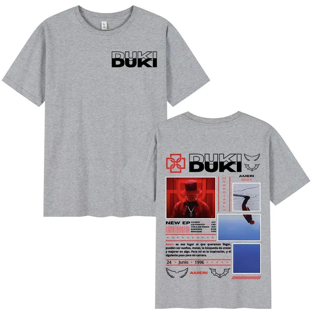Men's Top Rapper Duki Ameri Tour Graphic T-shirts Women Fashion Hip Hop O-Neck T Shirt Comfort Short Sleeve T-shirt Unisex